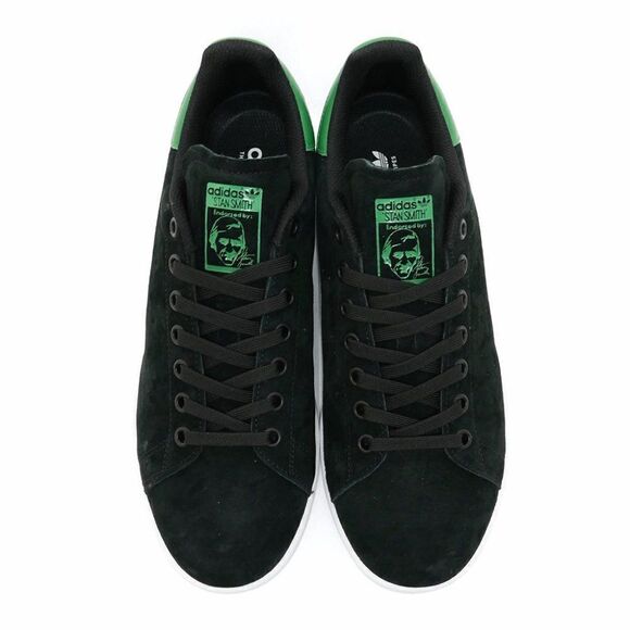 NEW adidas Stan Smith Adv Black Suede Green Trim Mens 7, Womens 8 US 40 EUR - Picture 8 of 8